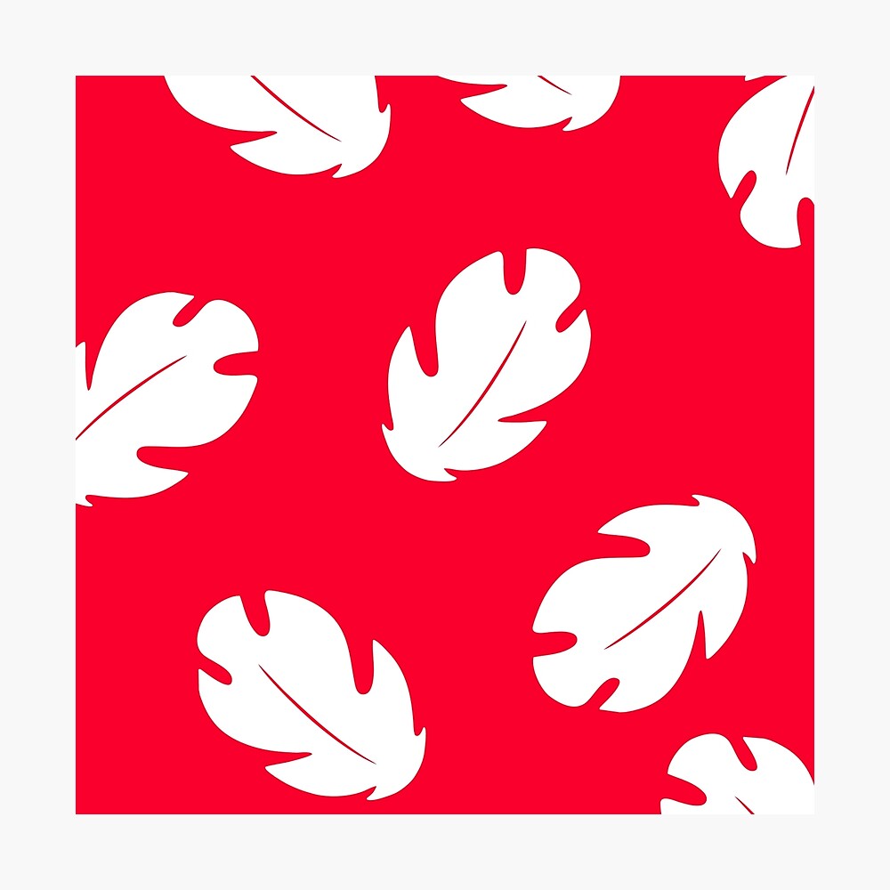 lilo hawaiian floral leaves poster for sale by iheartclothes redbubble