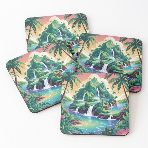 Item preview, А lush tropical island. designed and sold by Lilashakti ⭐️ ⭐️ ⭐️ ⭐️ ⭐️.