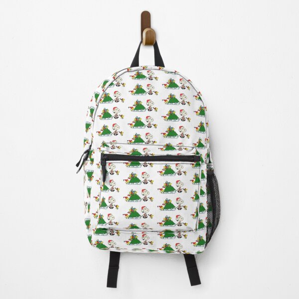 Item preview, Santa Snoopy dragging the Christmas tree with elf helpers designed and sold by Polarisofficial.