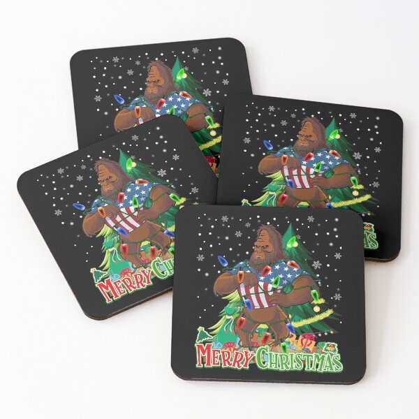Item preview, Classic Holiday Vintage Tree Bigfoot Retro Christmas Christmas Lights Festive designed and sold by FrankyTepper.