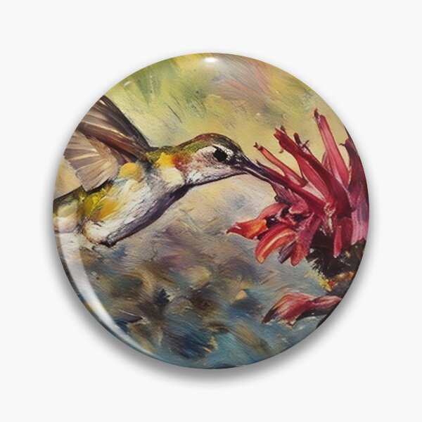 Item preview, Hummingbird and Bee balm designed and sold by tomorrowsart.