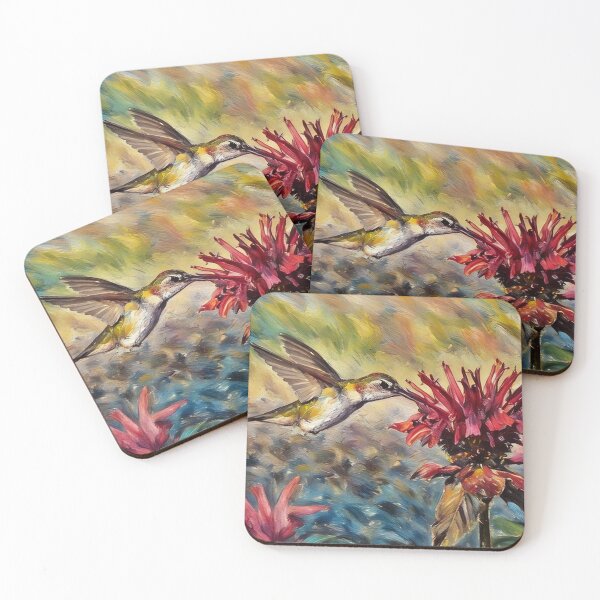 Item preview, Hummingbird and Bee balm designed and sold by tomorrowsart.