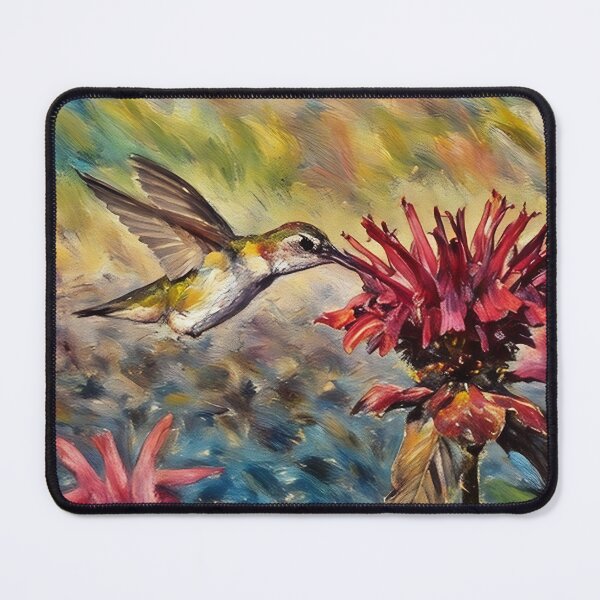Item preview, Hummingbird and Bee balm designed and sold by tomorrowsart.