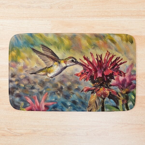 Item preview, Hummingbird and Bee balm designed and sold by tomorrowsart.