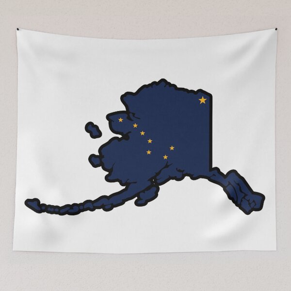 Item preview, State Flag Map of ALASKA designed and sold by HFYD.