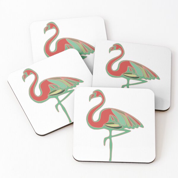 Item preview, Flamingo Wall Art Print — Abstract Wildlife Art designed and sold by iampaulmorris.
