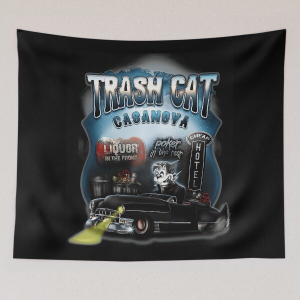 Item preview, Ratfink Trash Cat designed and sold by elleandrusa.