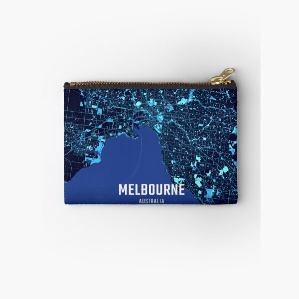 Item preview, Mapa de la ciudad de Melbourne a medianoche designed and sold by HomeLivingCo.