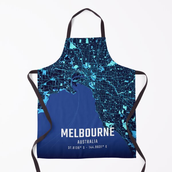 Item preview, Melbourne Midnight City Map designed and sold by HomeLivingCo.