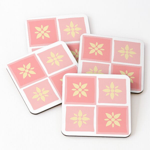 Item preview, Ichimatsu Stars Kimono Pattern Pink designed and sold by urrin DESIGN.
