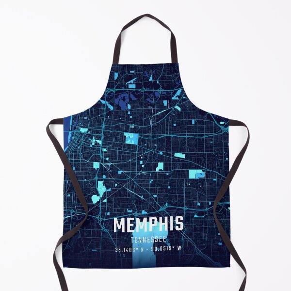 Item preview, Memphis Midnight City Map designed and sold by HomeLivingCo.