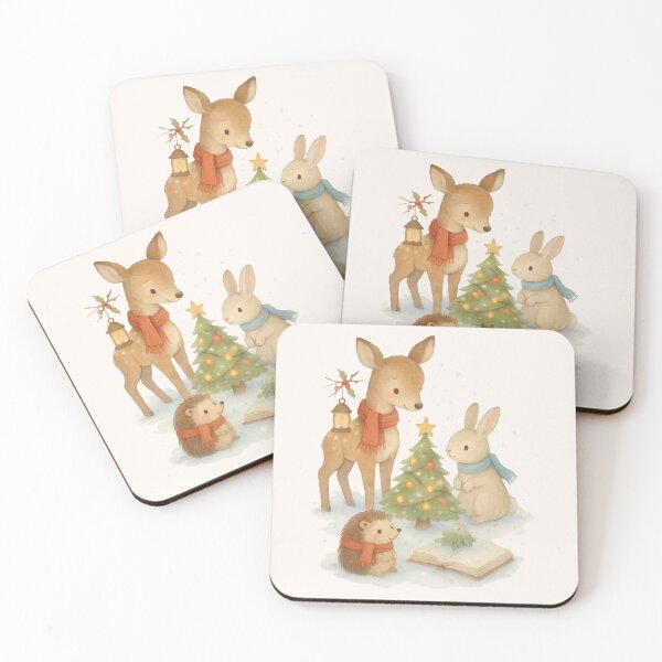 Item preview, Cozy Woodland Christmas Critters designed and sold by Ombrya.