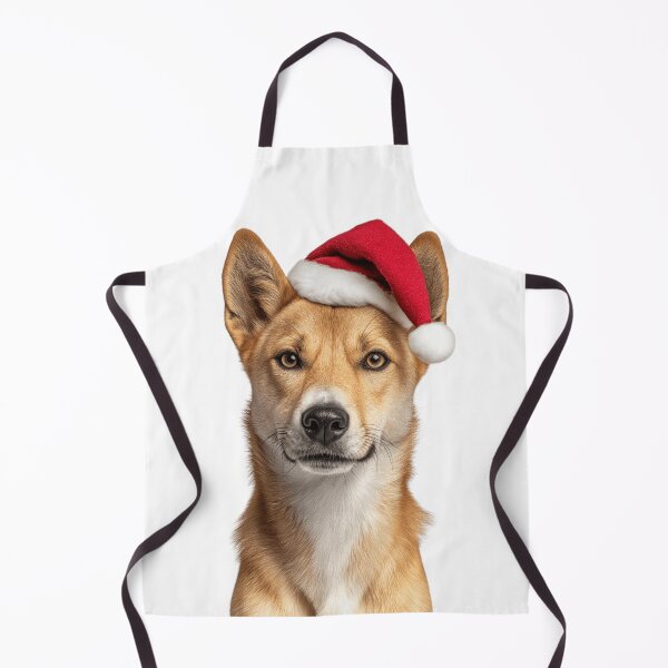 Item preview, Christmas Dingo with Santa Hat designed and sold by LazyOwlStore.
