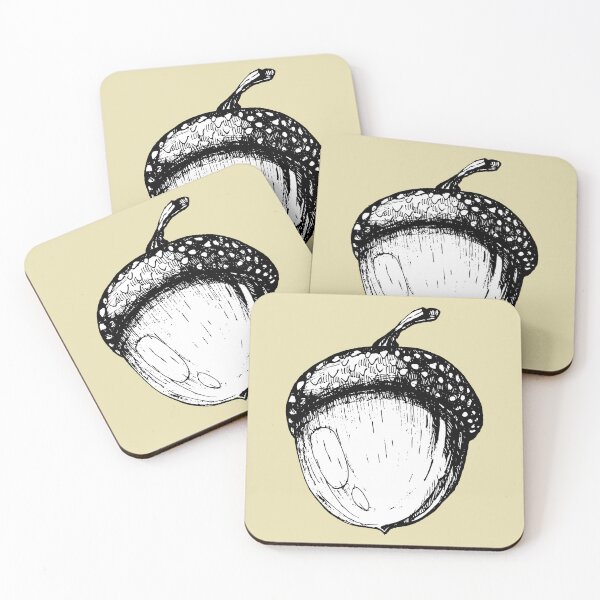 Item preview, Hand-Drawn Acorn Line Art - Minimalist Autumn Botanical Sketch designed and sold by SKETCHYANDGRAPHIC.