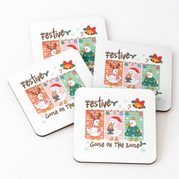 Item preview, Funny Goose Xmas Silly Quote Goose On The Festive Loose designed and sold by Rackaam777Art.