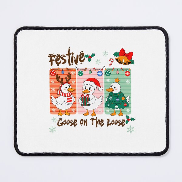 Item preview, Funny Goose Xmas Silly Quote Goose On The Festive Loose designed and sold by Rackaam777Art.