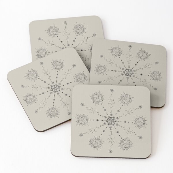 Item preview, sun, roots and flower (light neutral) designed and sold by x_flowermoon.