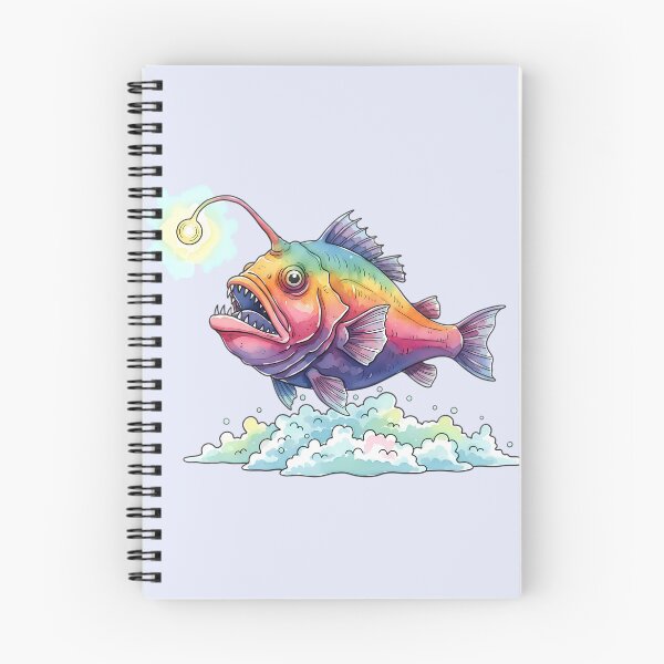 Item preview, Abyssal Fish Watercolor – Light from the Deep designed and sold by ARVMAC.