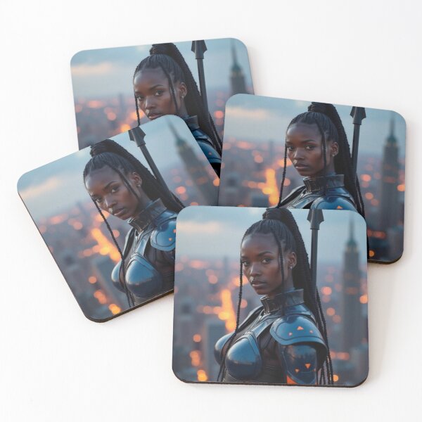 Item preview, Afrofuturist Warrior: Guardian of the Skyline designed and sold by Pulse Of Africa.