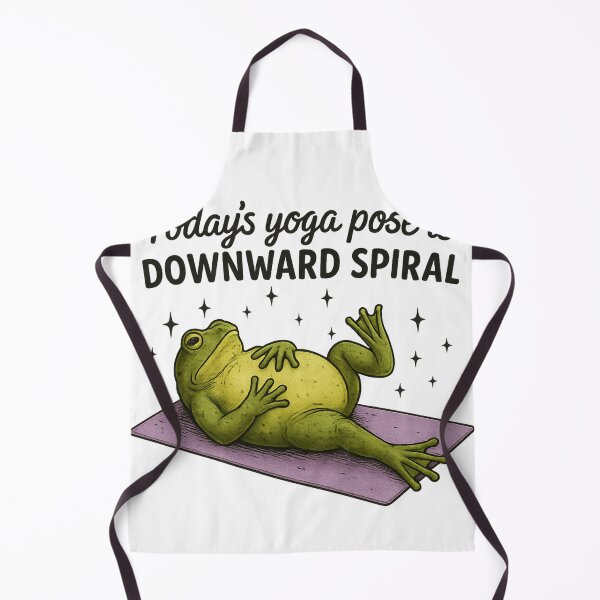 Item preview, "Today's Yoga Pose Is Downward Spiral" Funny Frog Sarcastic designed and sold by haitrieuic96.