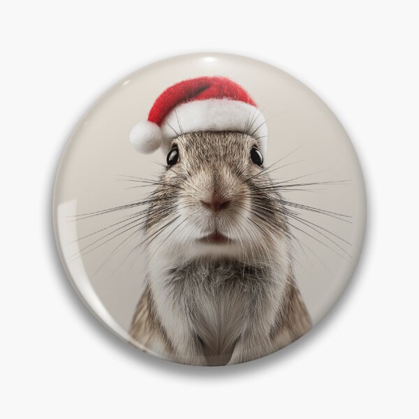 Item preview, Festive Cute Gerbil in Santa Hat designed and sold by LazyOwlStore.