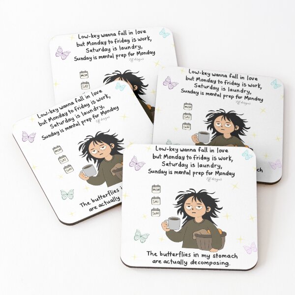Item preview, Low-Key Wanna Fall in Love But I’m Busy – Funny Relatable Quote by EffDesigns designed and sold by effdesigns.