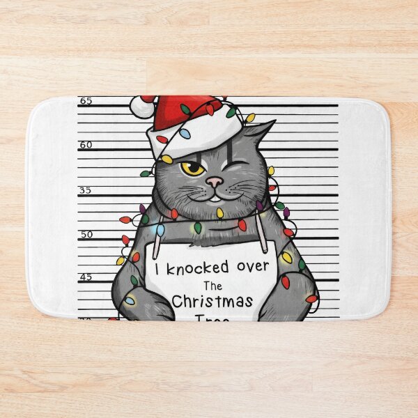 Item preview, Naughty Cat Christmas Mugshot Takedown designed and sold by zoughlal.