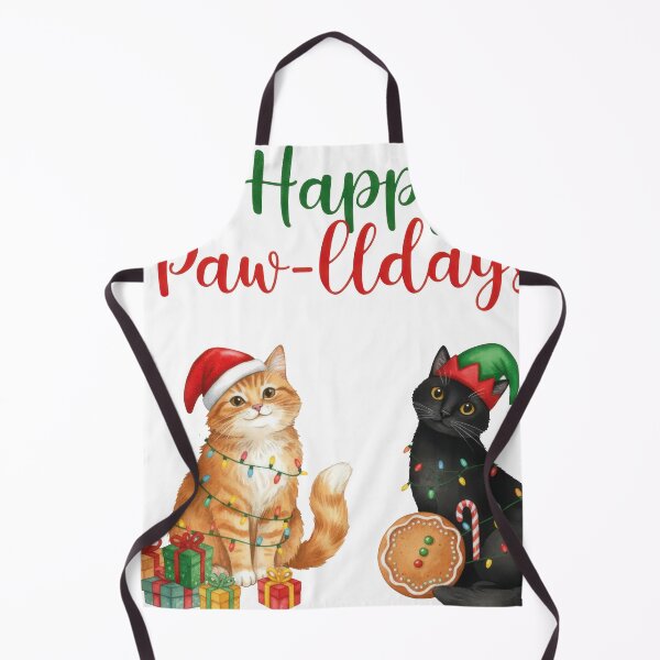 Item preview, Happy Pawlidays Cat Greeting Card Design designed and sold by zoughlal.