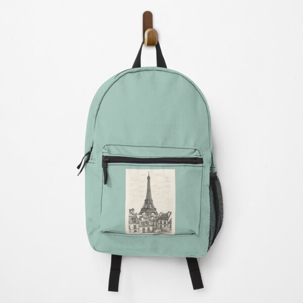 Item preview, Rooftop View of the Eiffel — Paris in Ink Line Drawing designed and sold by Novel Works Studio.