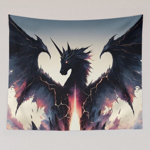 Item preview, Giant Black Alicorn, Ai Generated Art  designed and sold by ACC .
