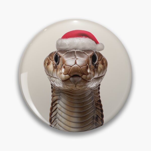 Artikelvorschau, Festliche Königskobra mit Weihnachtsmannmütze entworfen und verkauft von LazyOwlStore.