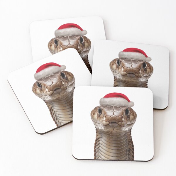 Item preview, Festive King Cobra with Santa Hat designed and sold by LazyOwlStore.