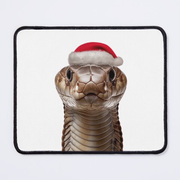 Item preview, Festive King Cobra with Santa Hat designed and sold by LazyOwlStore.