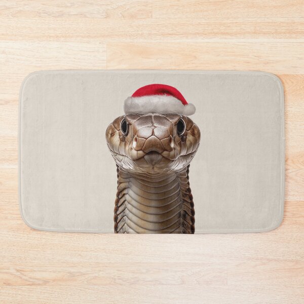 Item preview, Festive King Cobra with Santa Hat designed and sold by LazyOwlStore.