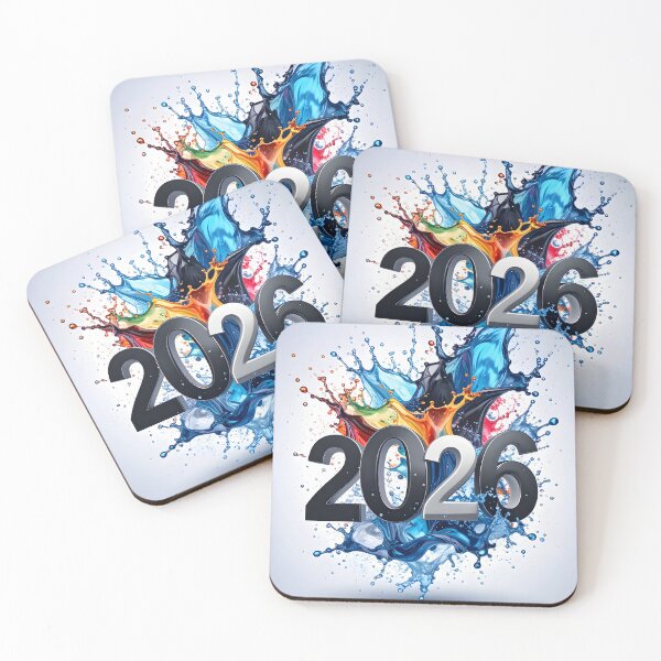 Item preview, 2026 Splash of Color – New Year Energy Burst designed and sold by miletes17Studio.