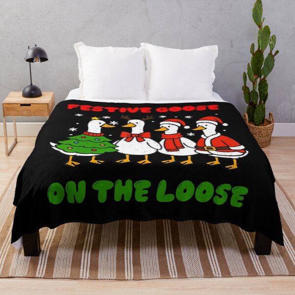 Item preview, Loose The Festive Goose On Funny Silly Goose Xmas Quote designed and sold by Rackaam777Art.