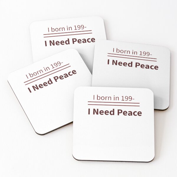 Item preview, I Born in 199– I Need Peace | Funny Relatable 90's Kid Quote Tee designed and sold by Lunalayer Boutique .