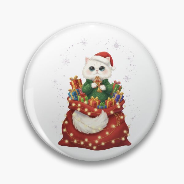 Item preview, Fluffy Persian Cat Gingerbread Santa Sack designed and sold by zoughlal.