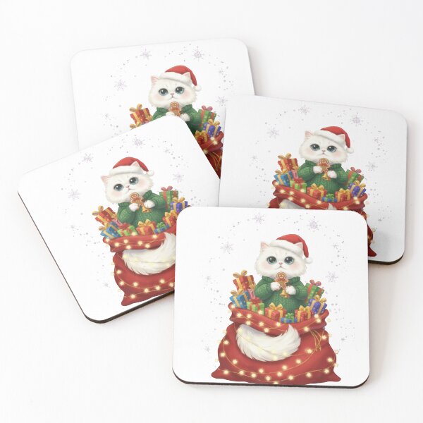 Item preview, Fluffy Persian Cat Gingerbread Santa Sack designed and sold by zoughlal.