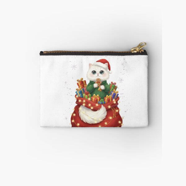 Item preview, Fluffy Persian Cat Gingerbread Santa Sack designed and sold by zoughlal.