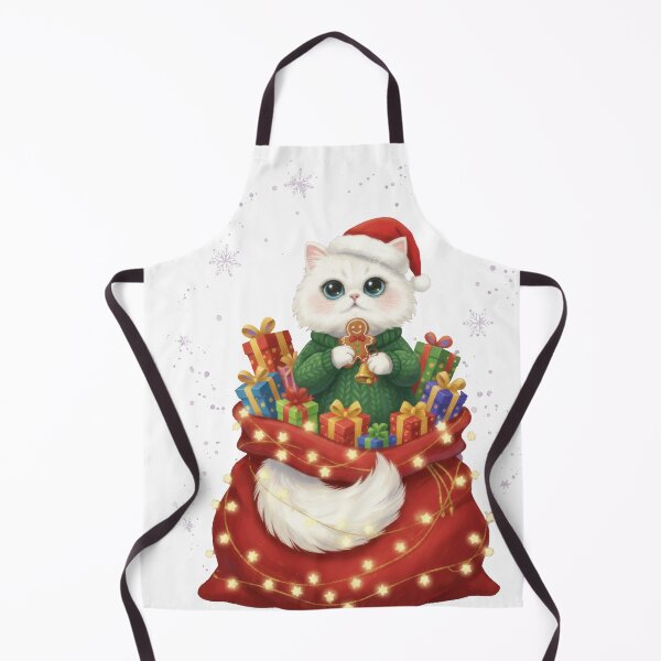 Item preview, Fluffy Persian Cat Gingerbread Santa Sack designed and sold by zoughlal.