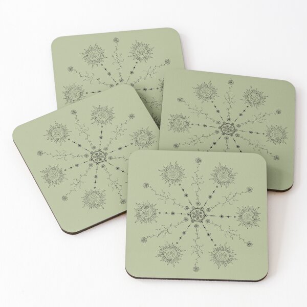 Item preview, sun, roots and flower (green) designed and sold by x_flowermoon.