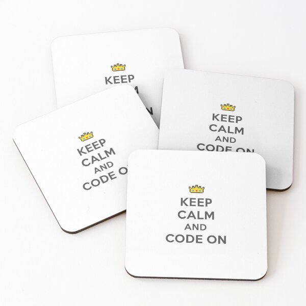 Item preview, Keep Calm and Code On Design designed and sold by WiserShop.
