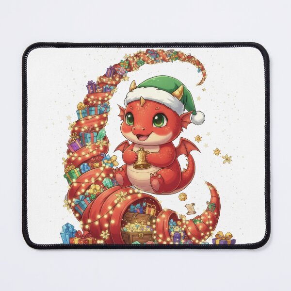 Item preview, Red Baby Dragon Christmas Horn of Plenty designed and sold by zoughlal.