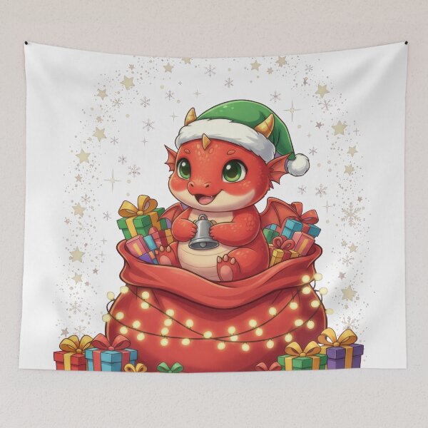 Item preview, Red Baby Dragon Christmas Gifts Santa Sack designed and sold by zoughlal.