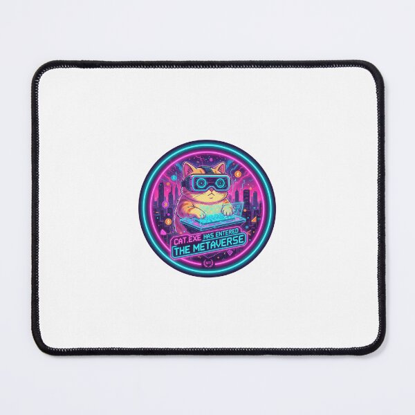 Item preview, CAT.EXE Has Entered The Metaverse - Gato Hacker Cyberpunk designed and sold by Estudio101.