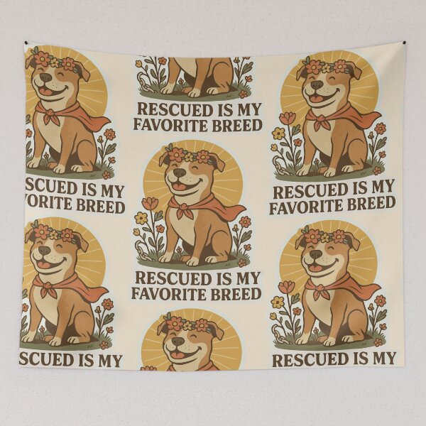 Item preview, Rescued Is My Favorite Breed designed and sold by Tiny Joy World.