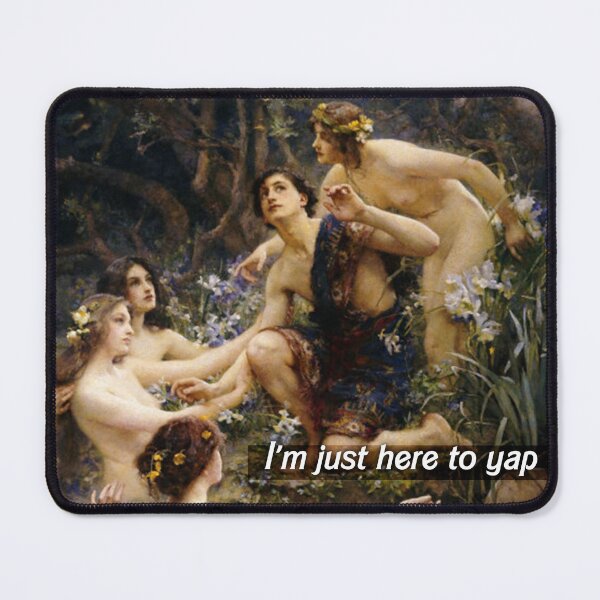 Item preview, Here to yap. Henrietta Rae designed and sold by AvantGardeHumor.