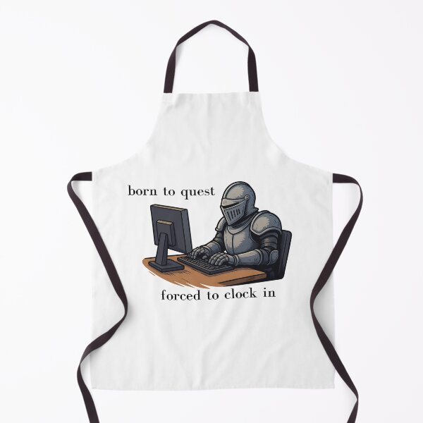Item preview, Born to Quest Forced to Clock in designed and sold by SnorkleSupply.