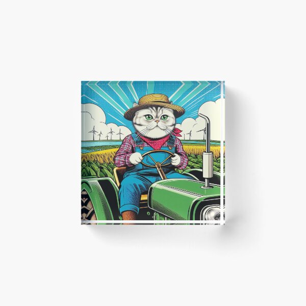 Item preview, Farmer cat designed and sold by Dogandesighn.